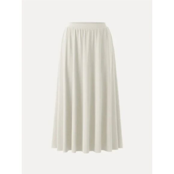 OGL Dresses & Skirts - OGL Light Cotton Stretch Maxi Umbrella Skirt Midi Maxi With Pockets NWT Small